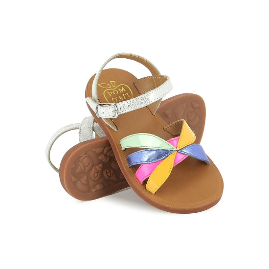 Pom D'Api Sandaal - Pom D'api Kinderschoenen - Zilver | Plagette Oto Muestra