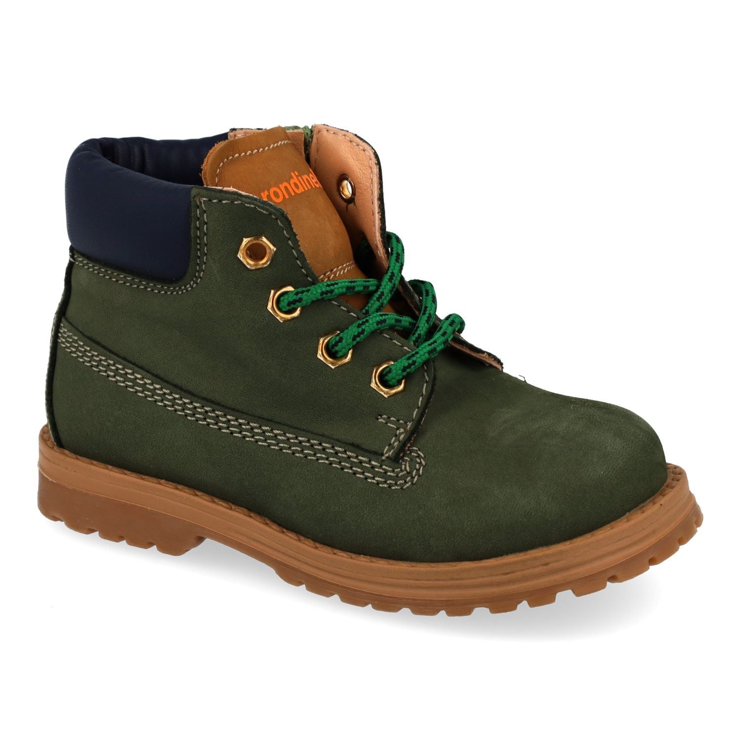 Rondinella Veterboot - Rondinella Kinderschoenen - Groen | 4432-4N
