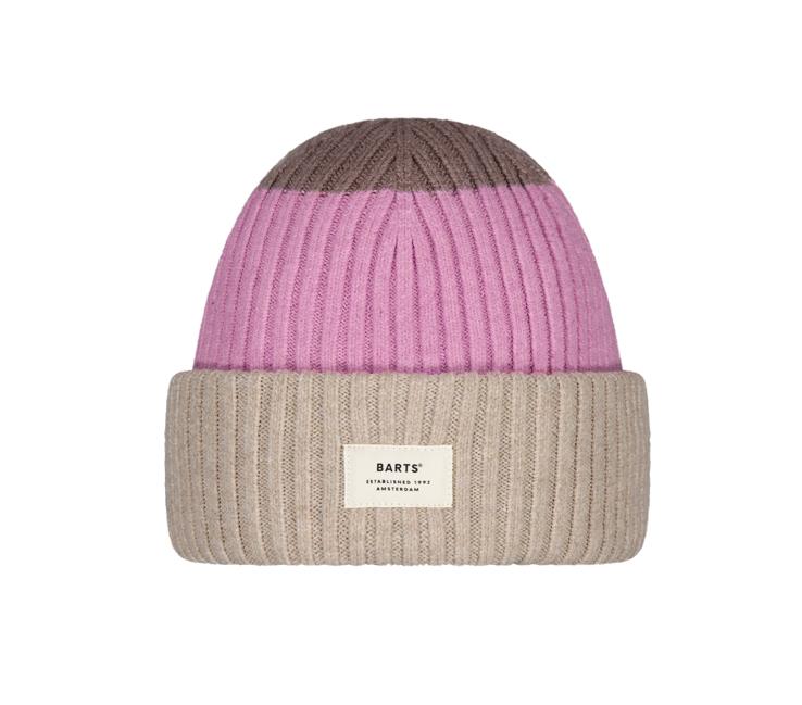 Rylan Beanie - Barts Amsterdam Accessoires - Paars | Beige
