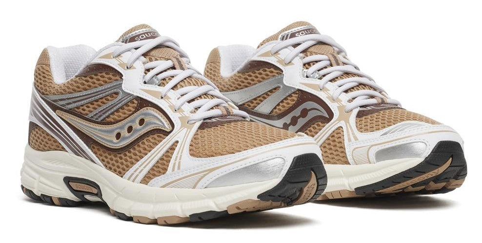 Saucony Sneaker - Saucony Damesschoenen - Beige | Grid Legacy Saddle/White