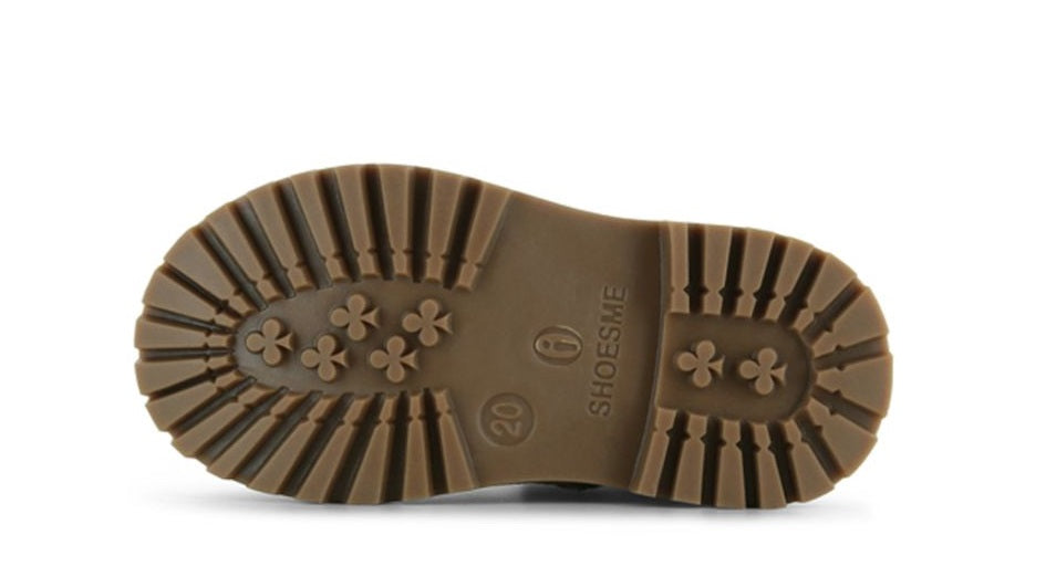 Shoesme Veterboot - Shoesme Kinderschoenen - Brons | NT25W008