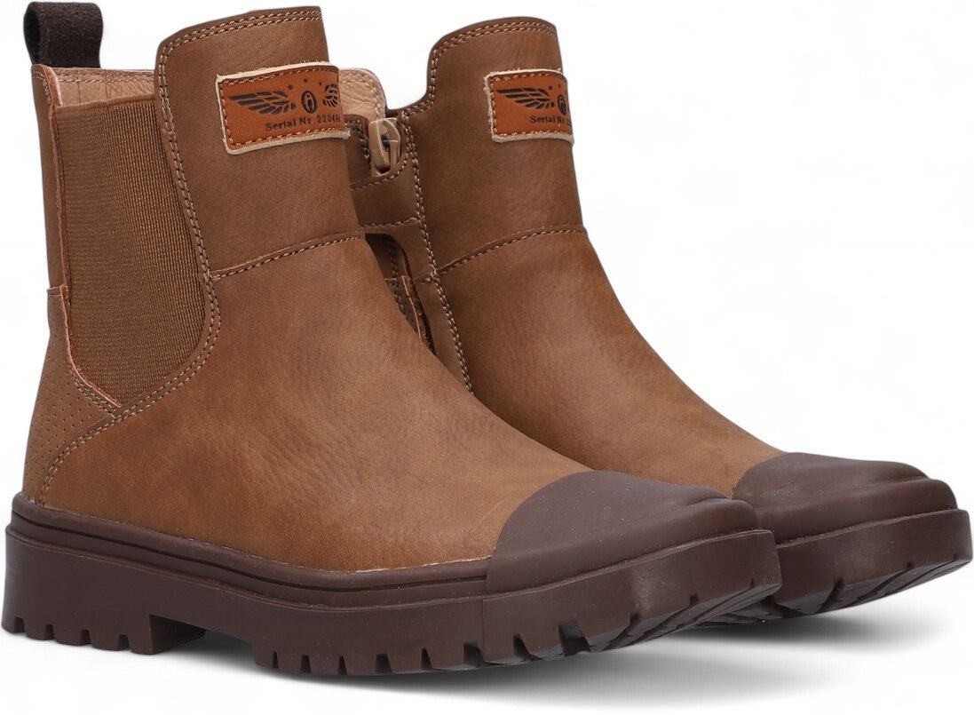 Shoesme Veterboot - Shoesme Kinderschoenen - Cognac | SW25W009
