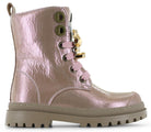 Shoesme Veterboot - Shoesme Kinderschoenen - Roze | NT26W007-F