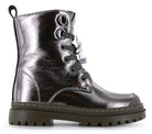 Shoesme Veterboot - Shoesme Kinderschoenen - Zilver | NT26W007-A