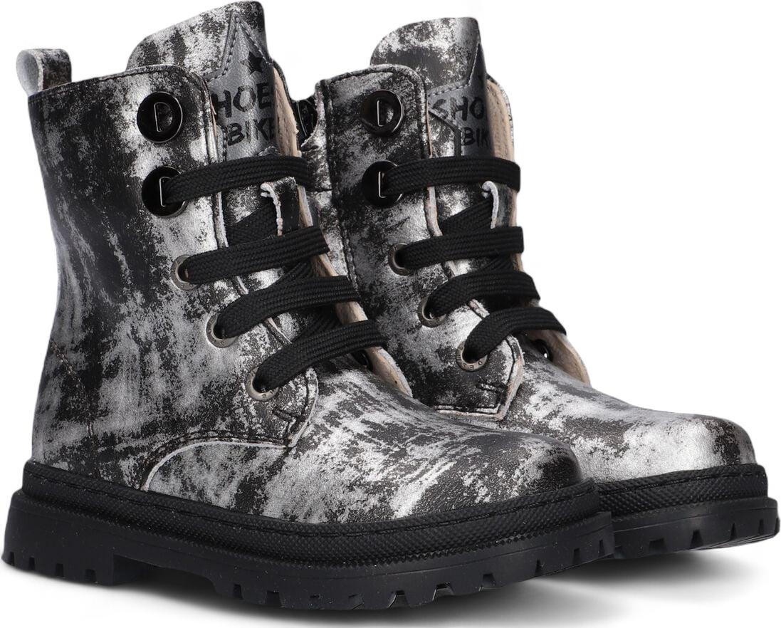 Shoesme Veterboot - Shoesme Kinderschoenen - Zwart | NT25W008