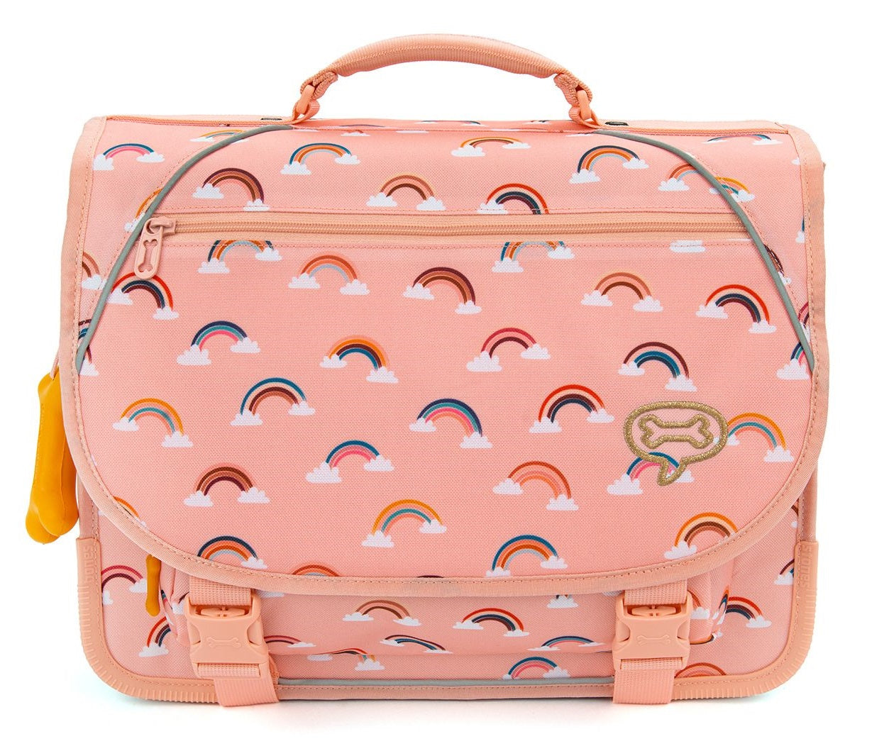 Stones & Bones Boekentas - Stones & Bones Accessoires - Roze | Lilly Rainbows Blossom