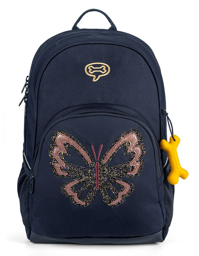 Stones & Bones rugzak - Stones & Bones Accessoires - Blauw | 18664 Aspen 3.0 Glitter Butterfly