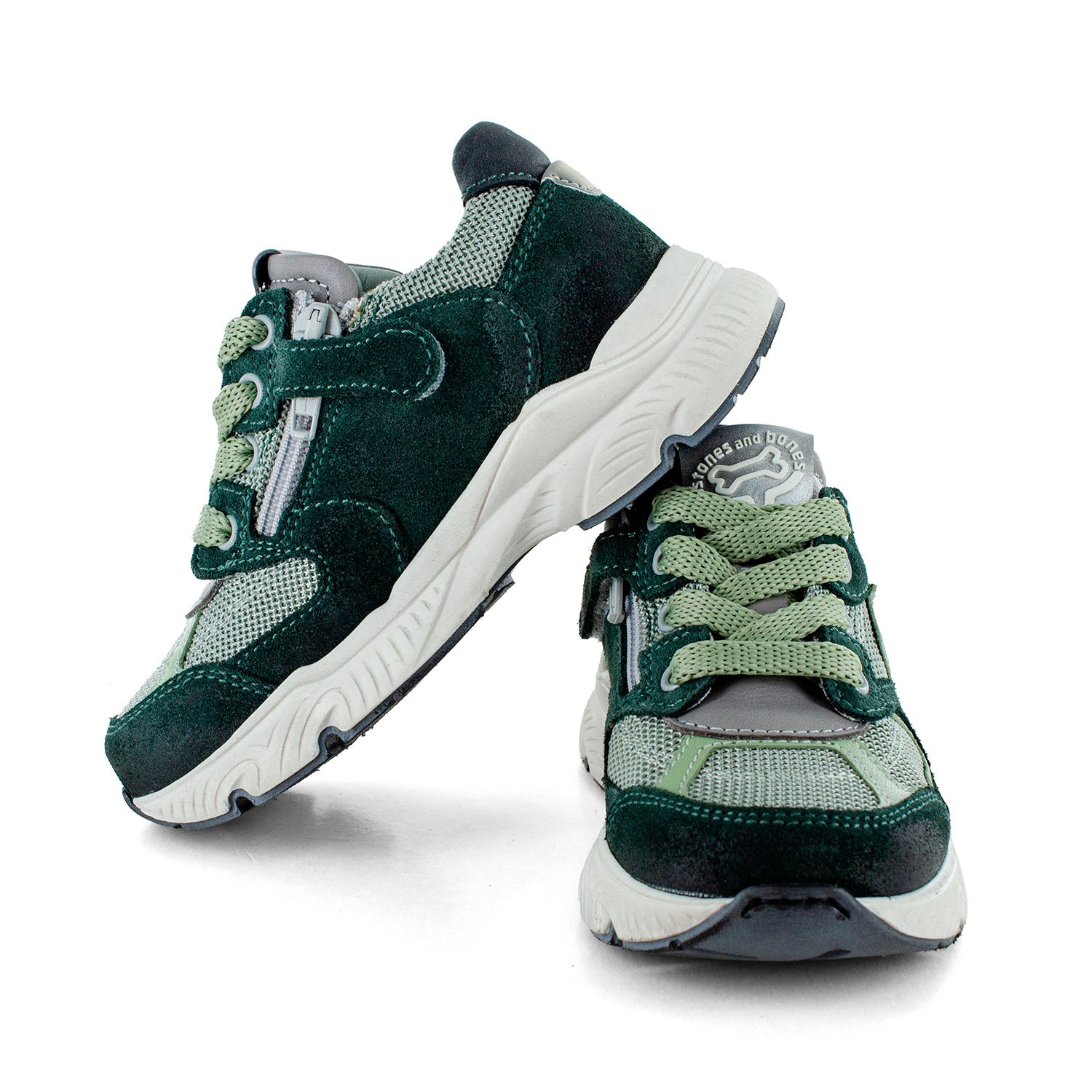 Stones & Bones Sneaker - Stones & Bones Kinderschoenen - Groen | Pepin NB