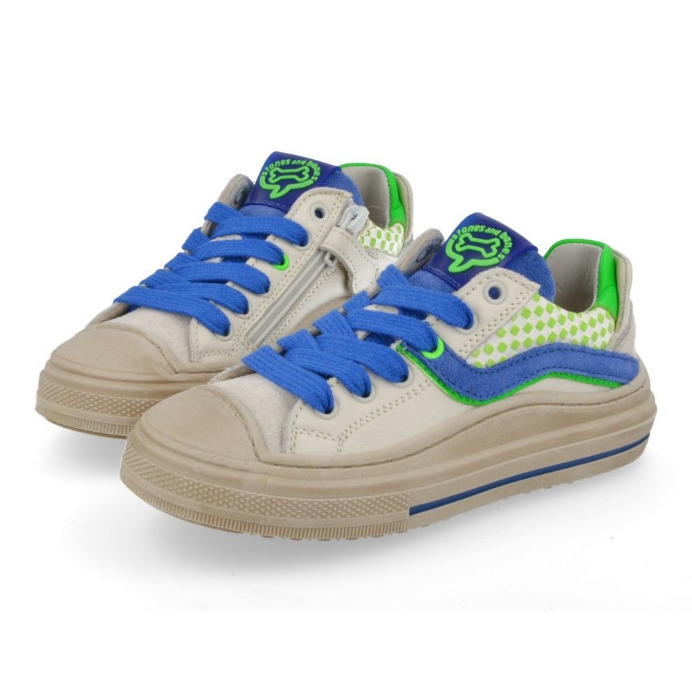Stones & Bones Sneaker - Stones & Bones Kinderschoenen - Wit | Lenty 5485