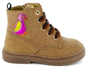 Stones & Bones Veterboot - Stones & Bones Kinderschoenen - Naturel | Pamy 5416 Glitter Camel
