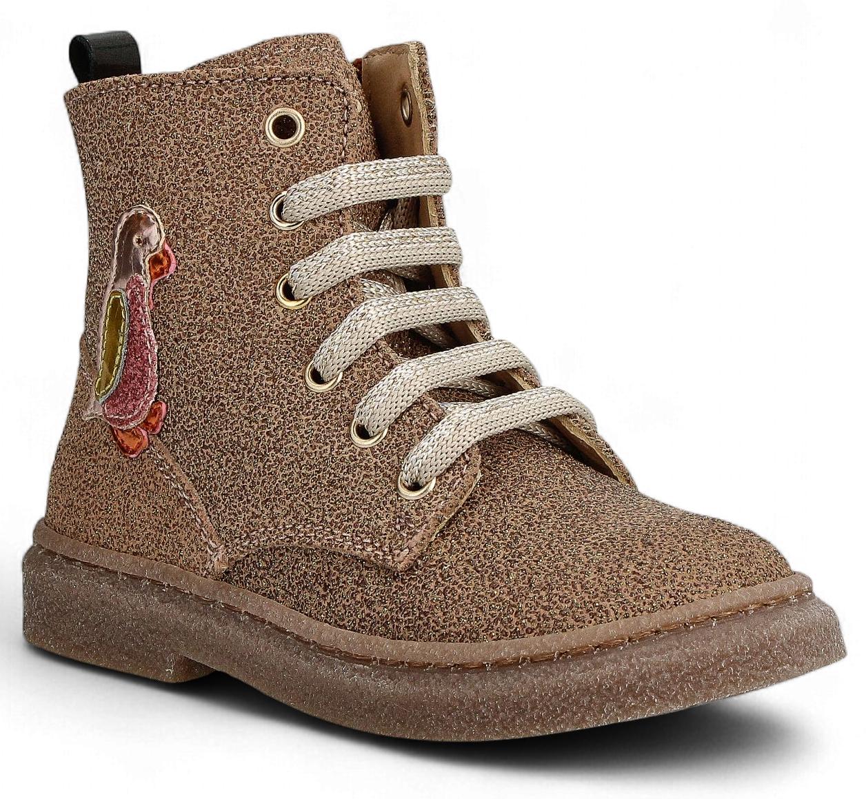 Stones & Bones Veterboot - Stones & Bones Kinderschoenen - Naturel | Pamy 5416 Glitter Camel