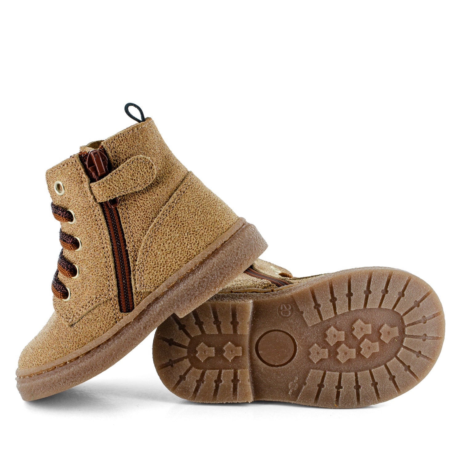 Stones & Bones Veterboot - Stones & Bones Kinderschoenen - Naturel | Pamy 5416 Glitter Camel