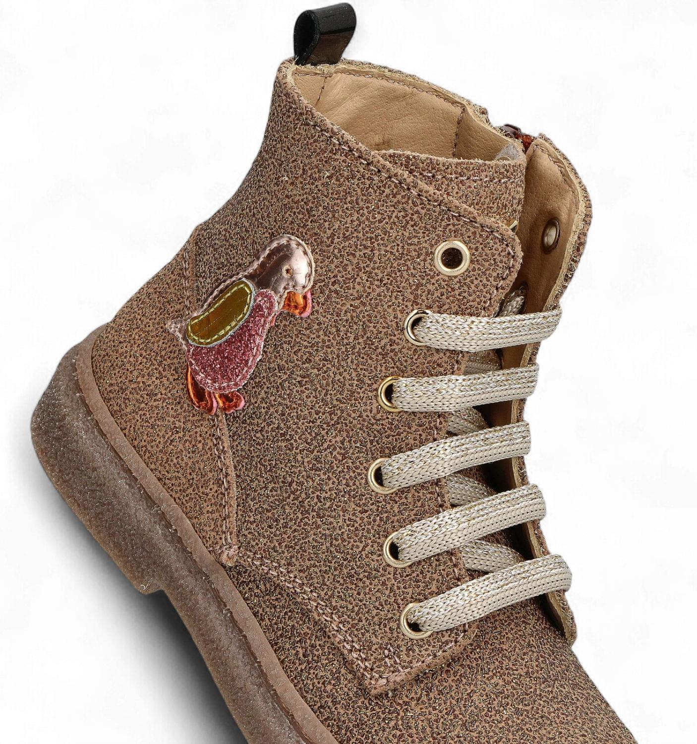 Stones & Bones Veterboot - Stones & Bones Kinderschoenen - Naturel | Pamy 5416 Glitter Camel