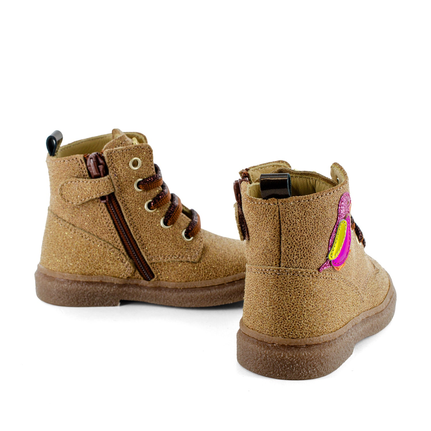 Stones & Bones Veterboot - Stones & Bones Kinderschoenen - Naturel | Pamy 5416 Glitter Camel