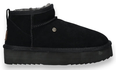 Botte Warmbat - Chaussures pour femmes Warmbat - Noir | Durack - Bottes à plateforme en daim pour femmes