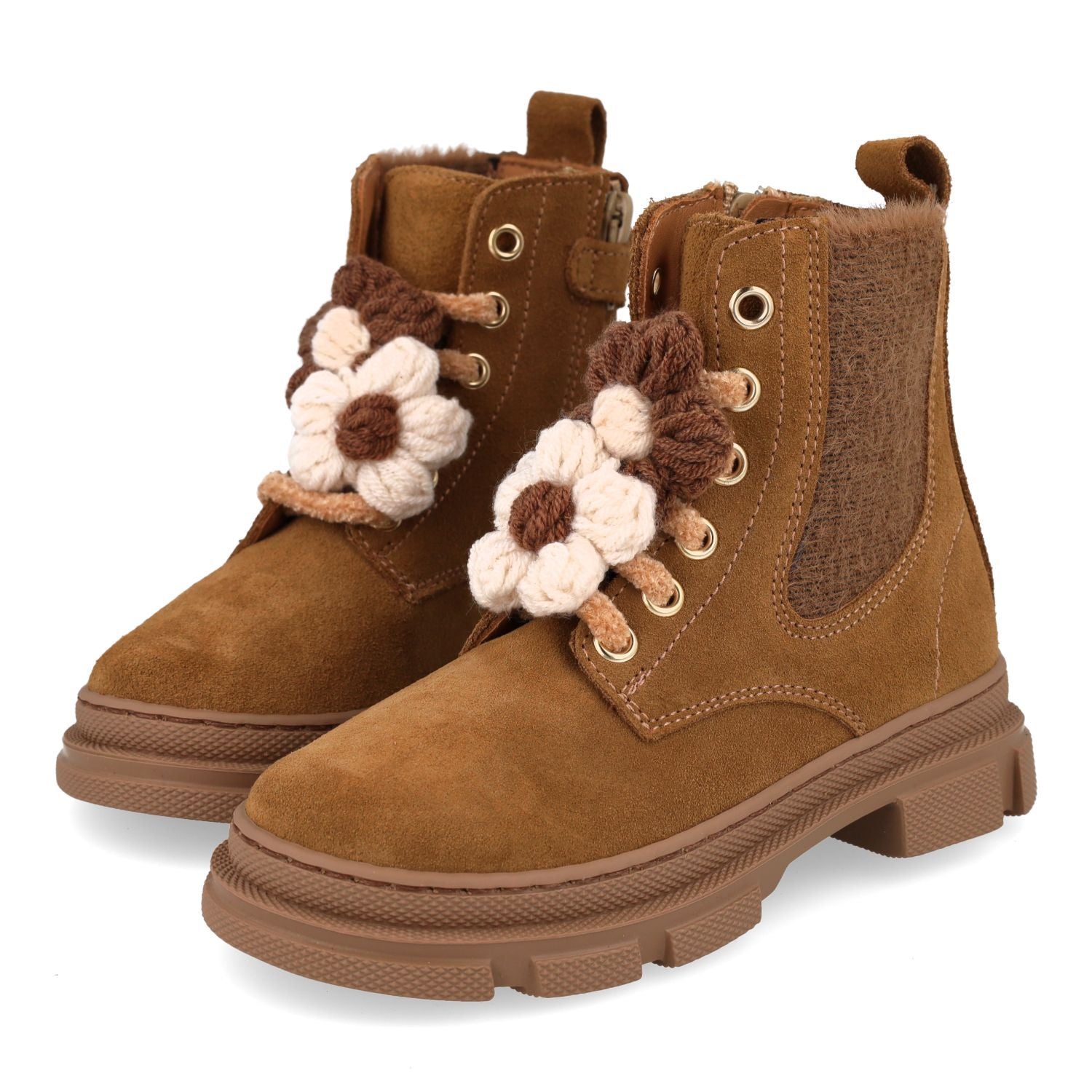 Zecchino D'Oro Laars - Zecchino D'oro Kinderschoenen - Cognac | F05-3514 Hermes Calf Leather