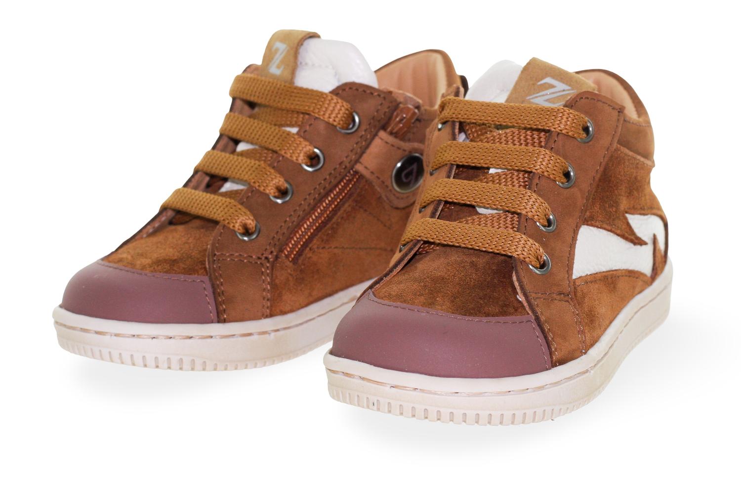 Zecchino D'Oro Sneaker - Zecchino D'oro Kinderschoenen - Cognac | B13-1304